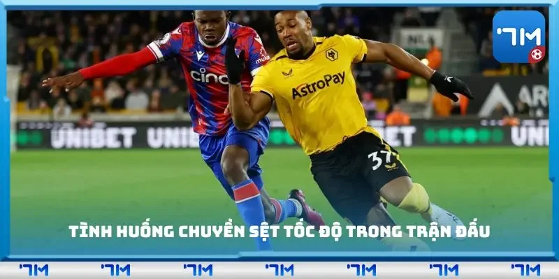 Tình huống chuyền sệt tốc độ trong trận đấu